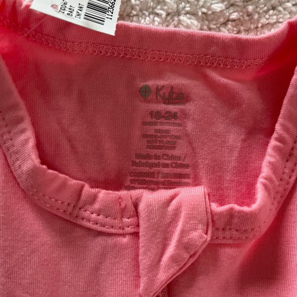 Kyte Pink Zippered Romper